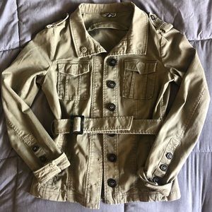 Army green cargo jacket
